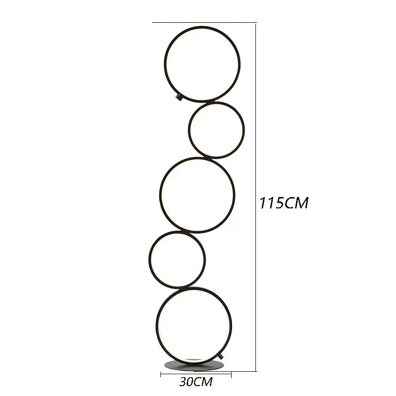 LED Floor Lamp Touch Switch Three-level Dimming