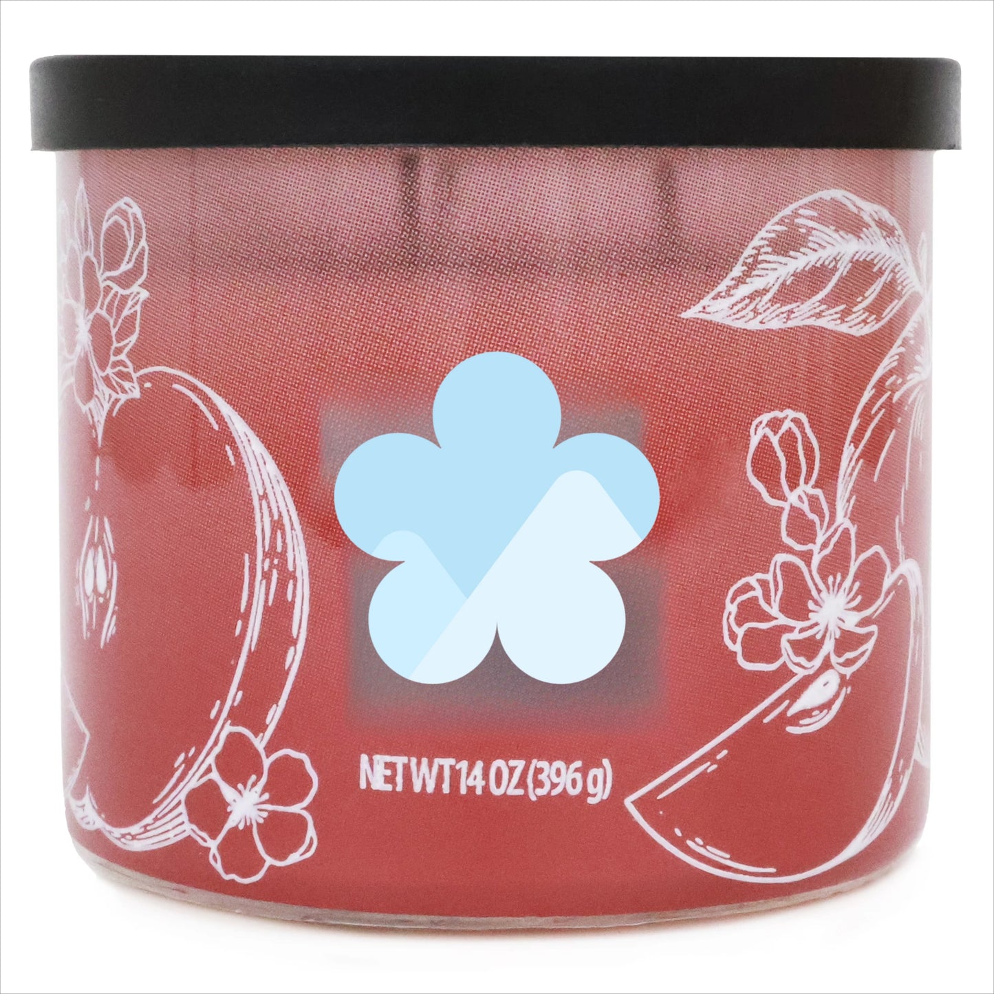 ICUTE-Mainstays 3-Wick Ombre Wrap Warm Apple Pie Candle, 14-Ounce