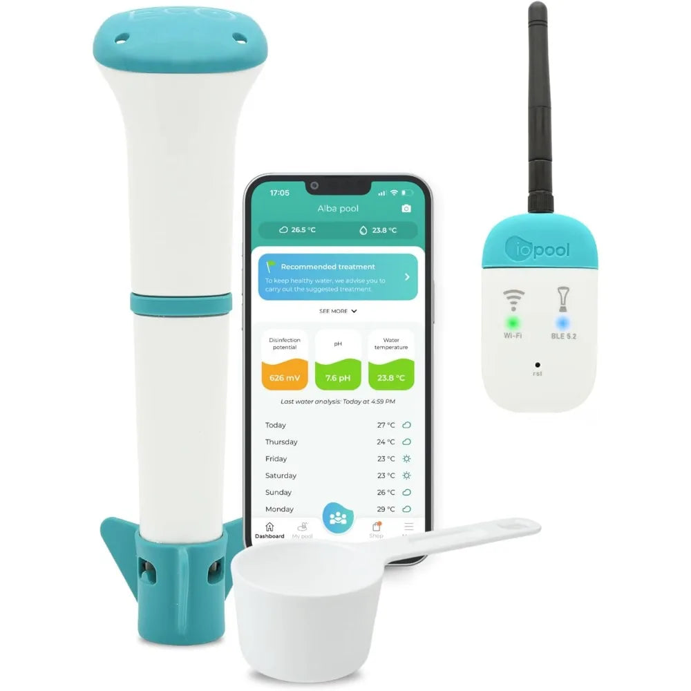 Smart Water Monitor - Chlorine & Bromine Pools, Hot Tubs