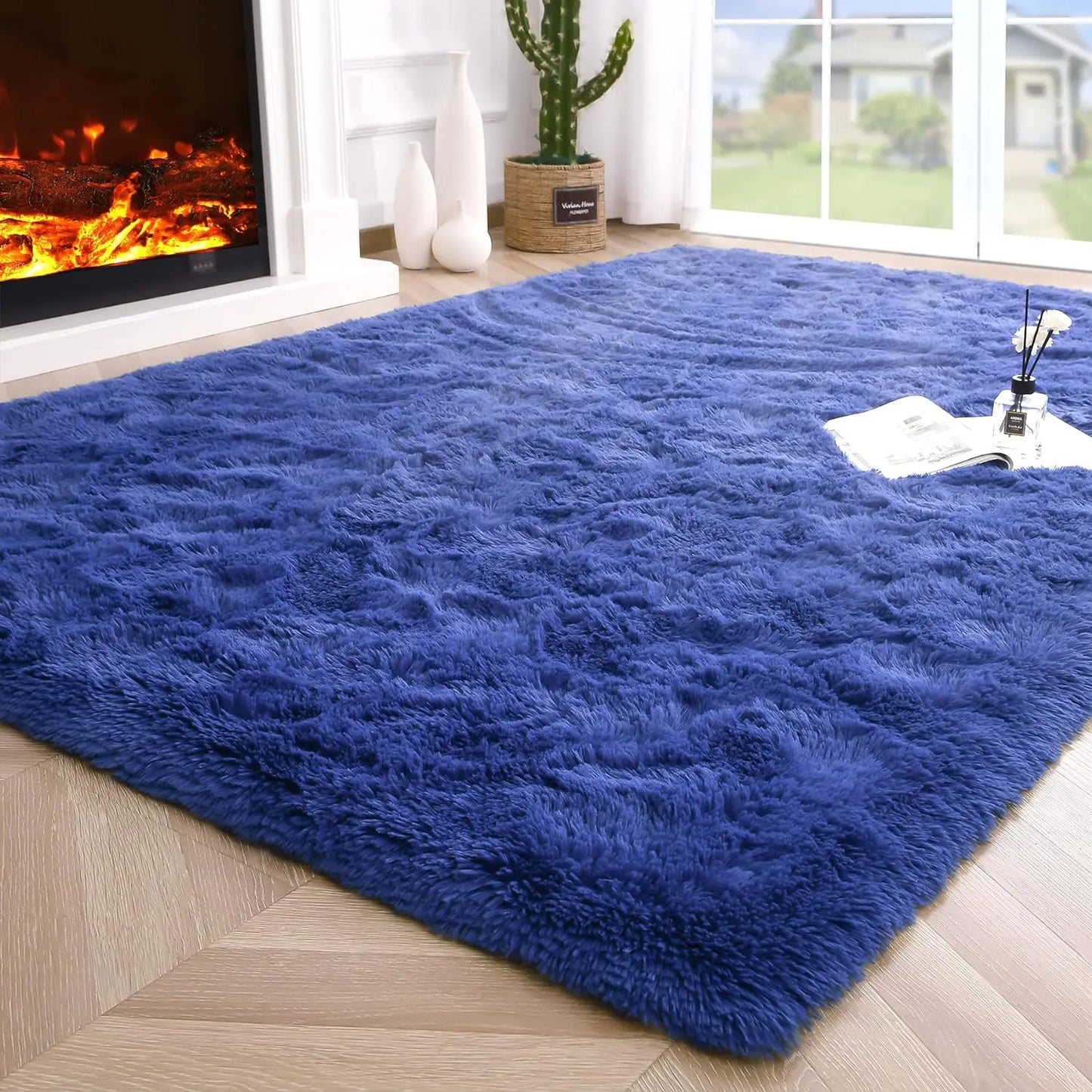 Fluffy Fuzzy Area Rugs Soft Non Slip Hardwood Floors