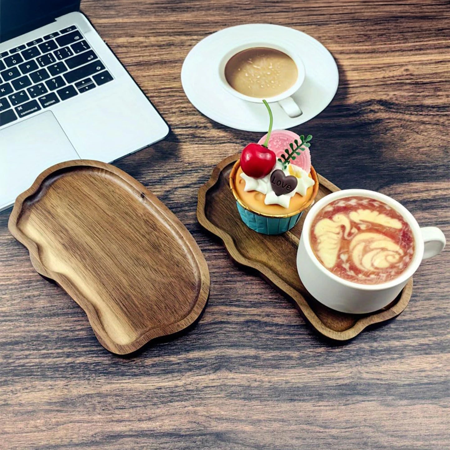Japanese Style Acacia Wood Tray Rectangle