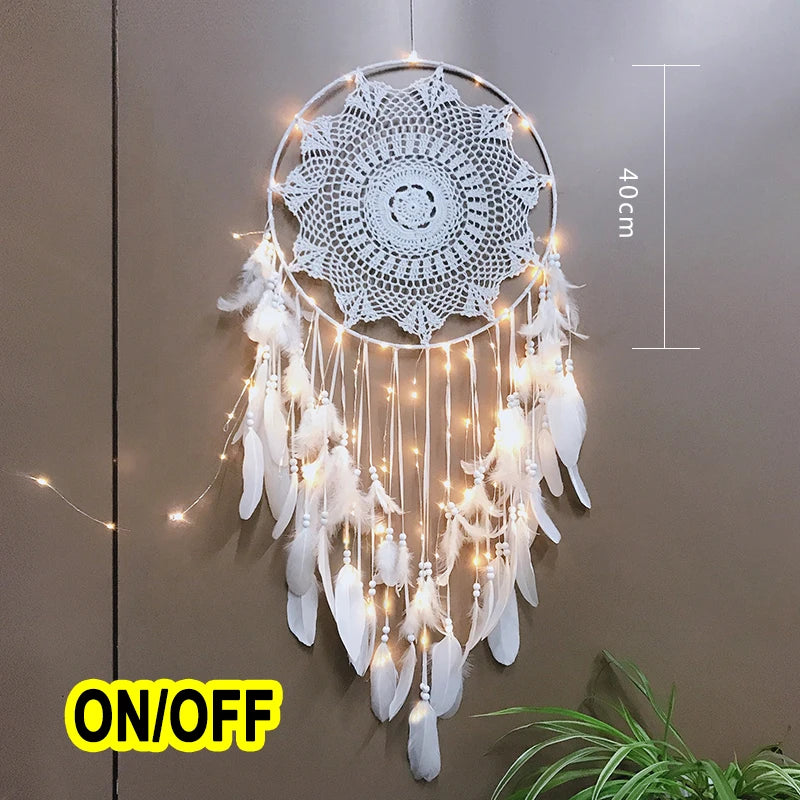 big dream catcher hanging/light decoration