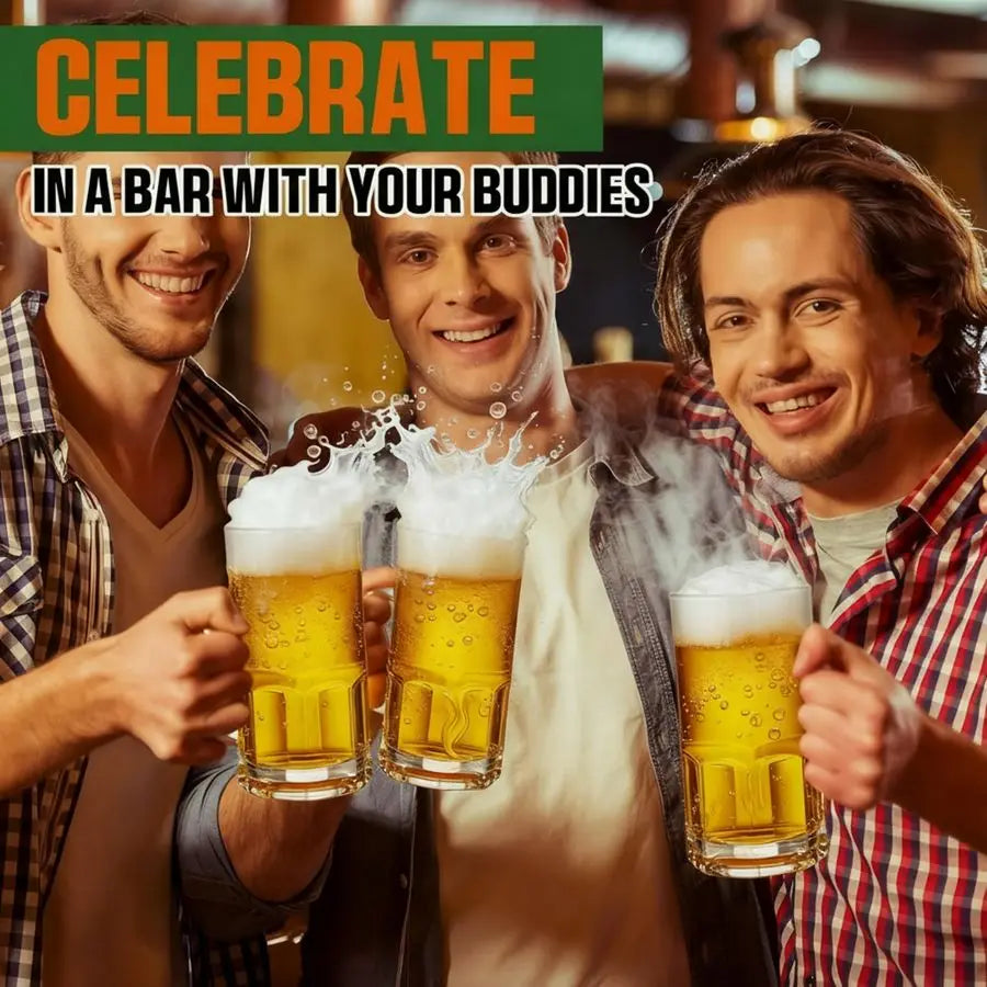 4- 34 oz Extra Large Beer Mugs with Handles