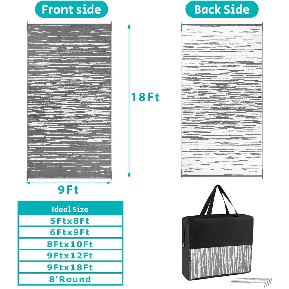 Outdoor Rug 9'x18' for Patios
