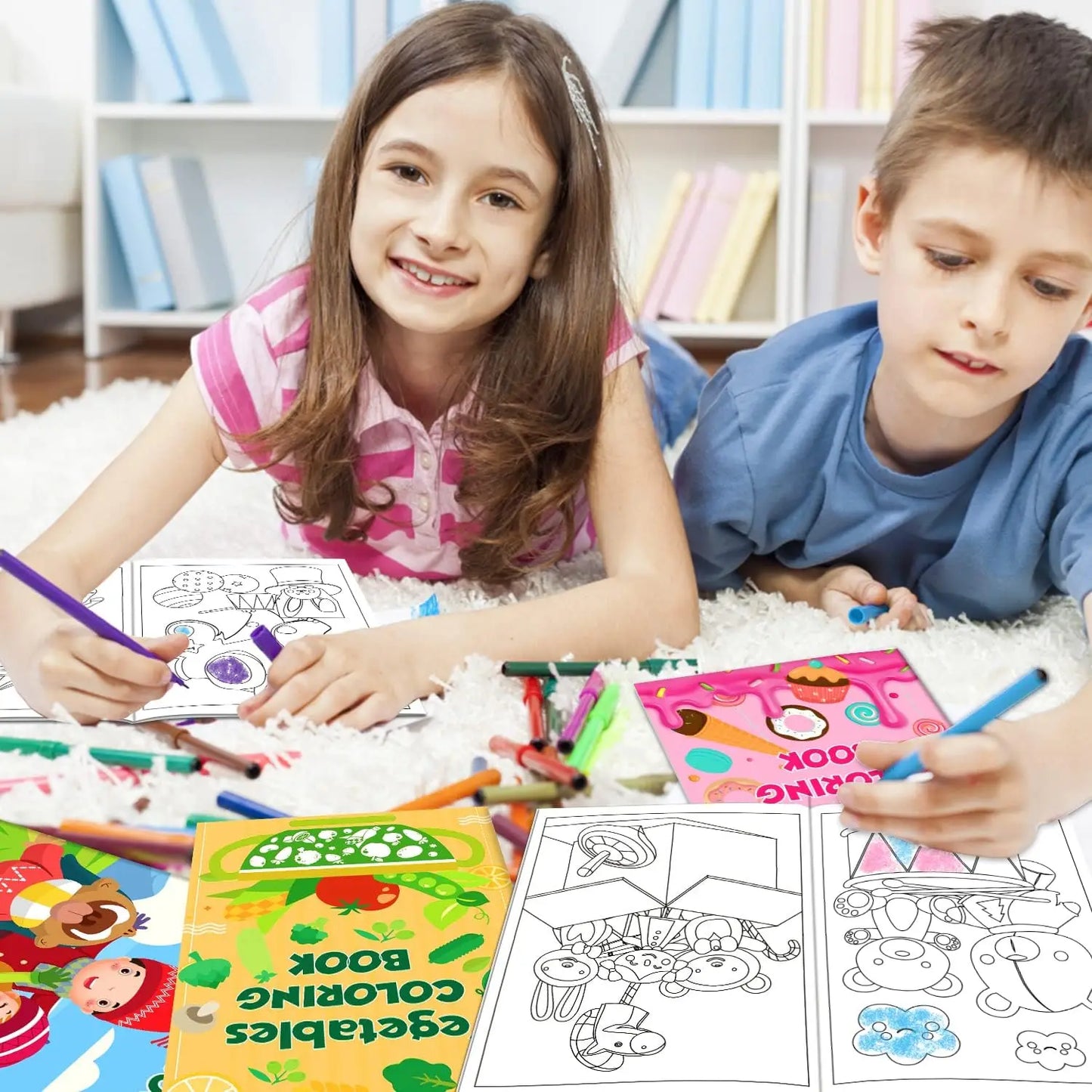 48Pack Small Coloring Books for Kids Ages 4-8, 8-12