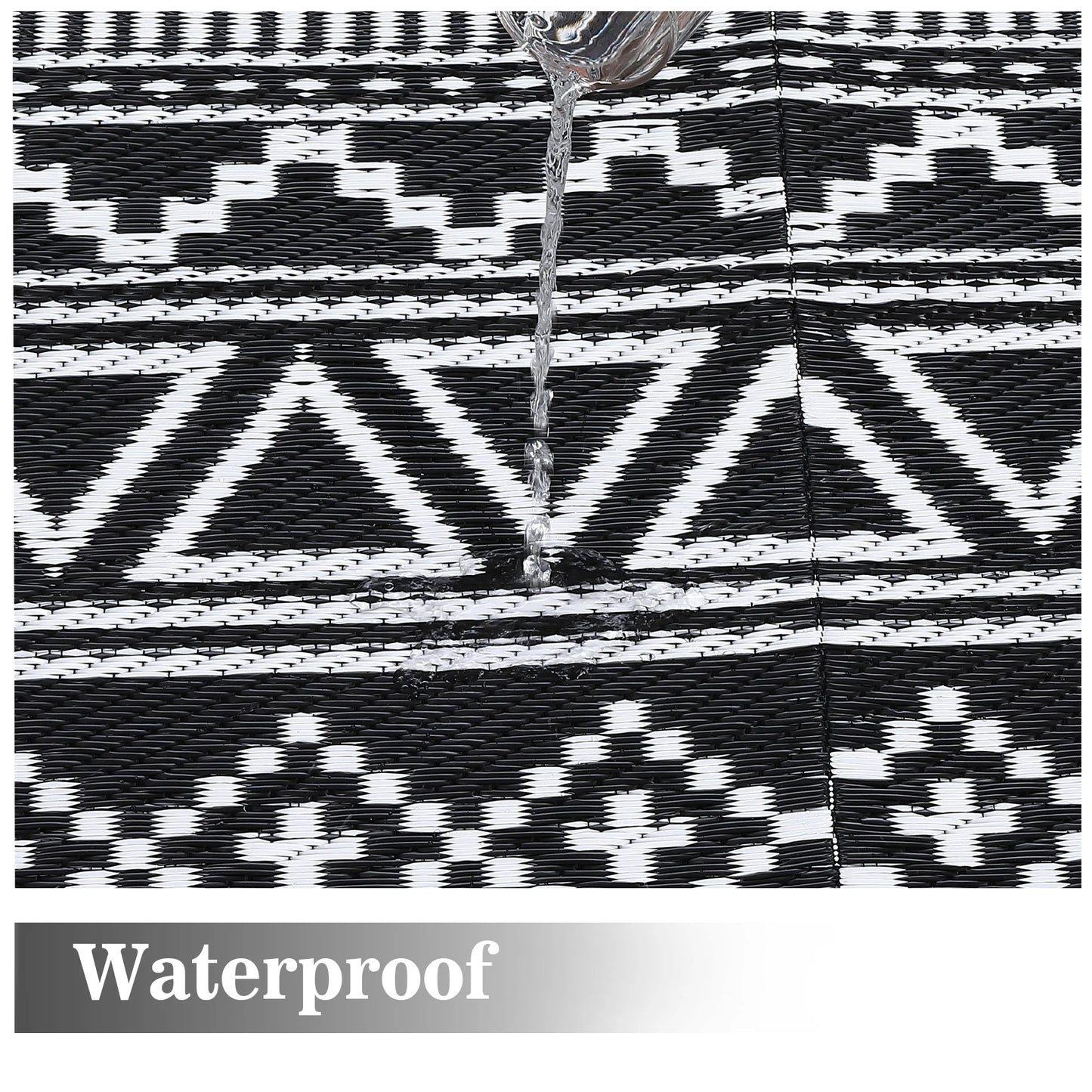 Outdoor Rug Waterproof Reversible Patio Rug Outside