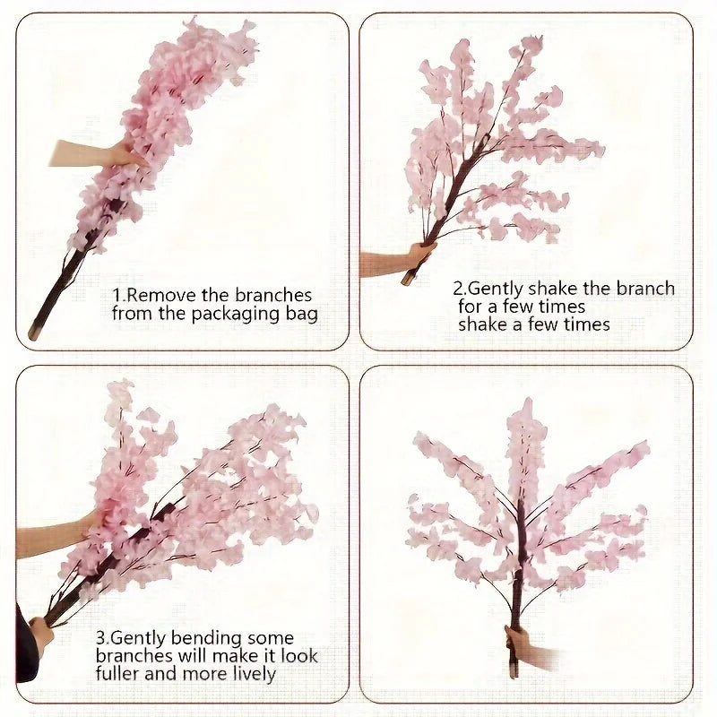 Artificial Cherry Trees Indoor Decor: Pink Tree Outdoor