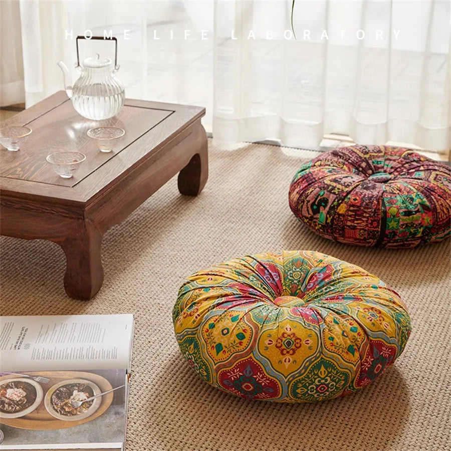 Floor Pillow Round Large Circle Cushion for Indoor Outdoor