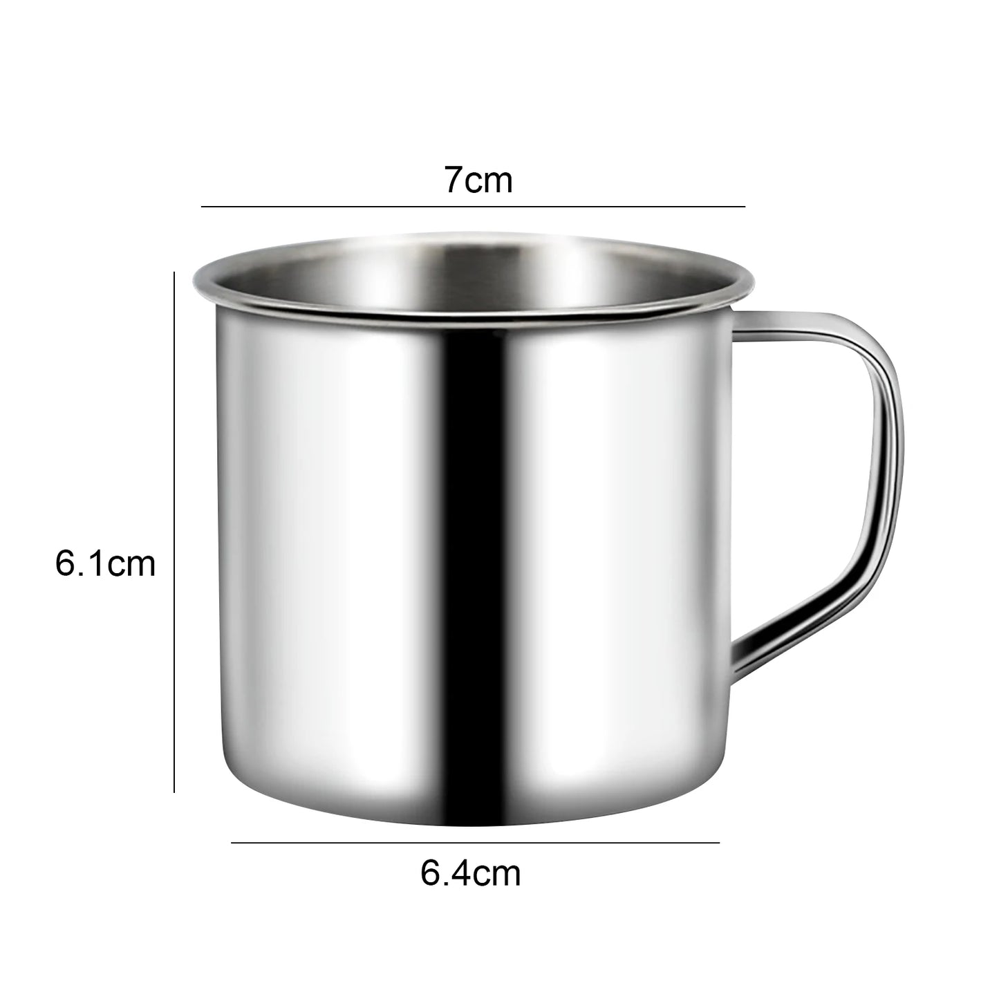 Stainless Steel Coffee Mugs 200mL Tea & Beer Cup Shatterproof