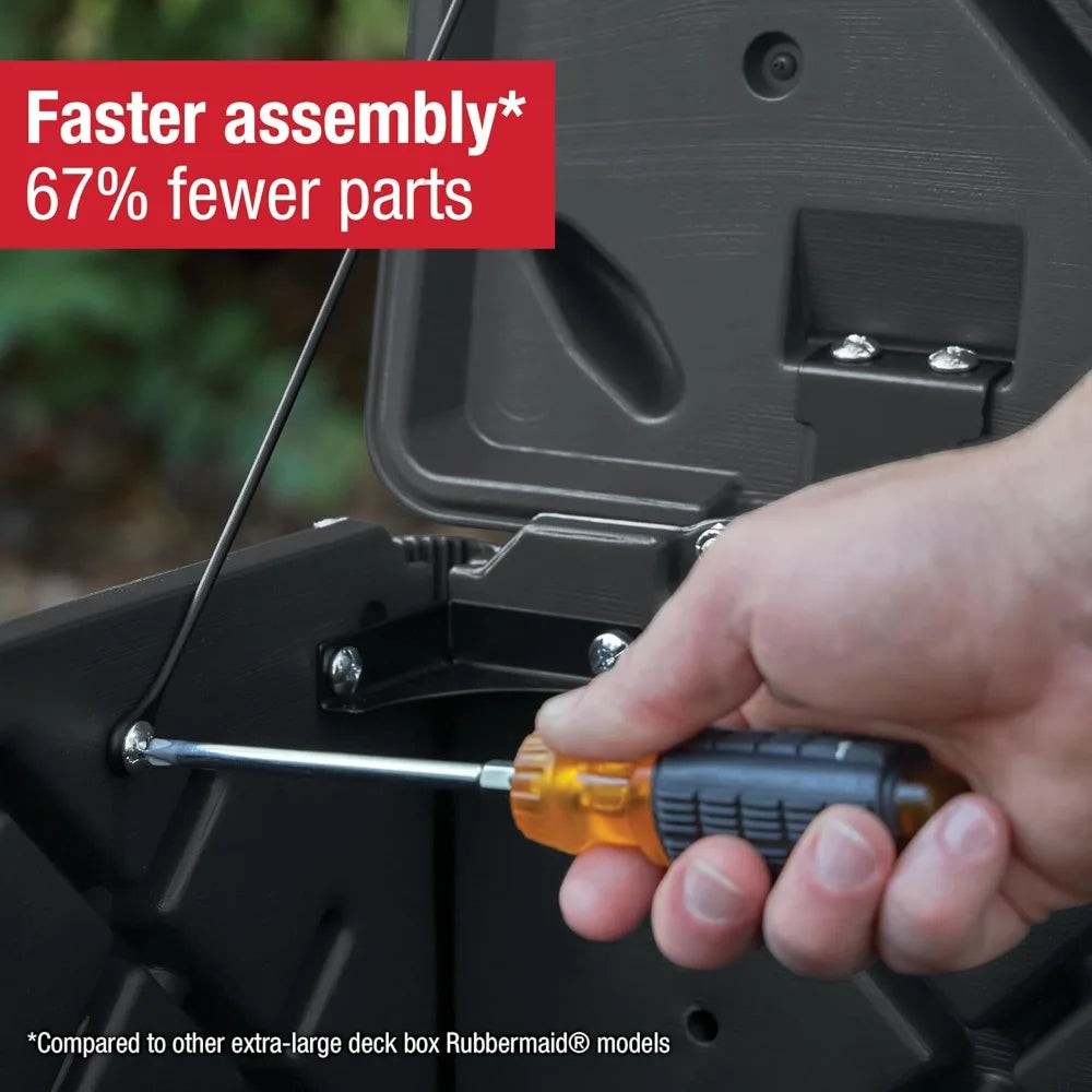 large capacity weatherproof outdoor storage box