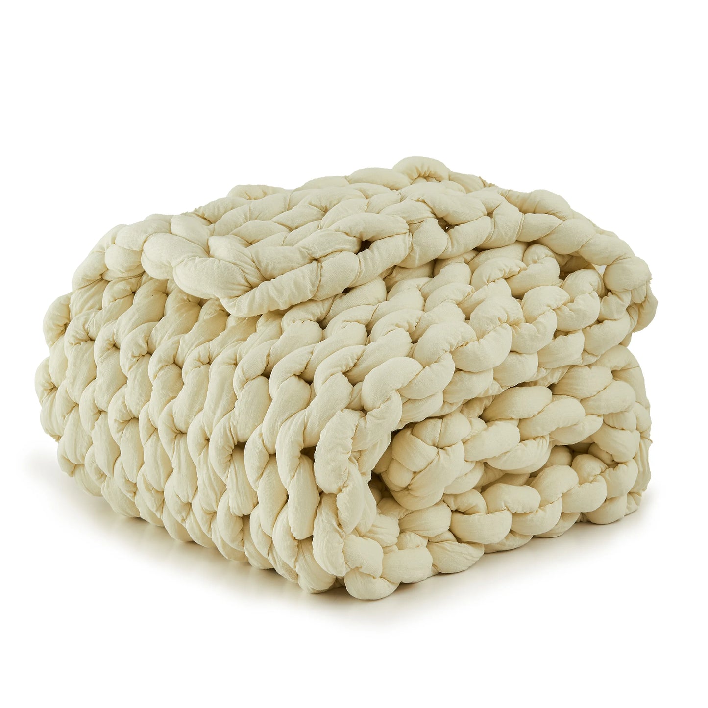 Simple&Opulence Handmade Chunky Knit Weighted Blanket