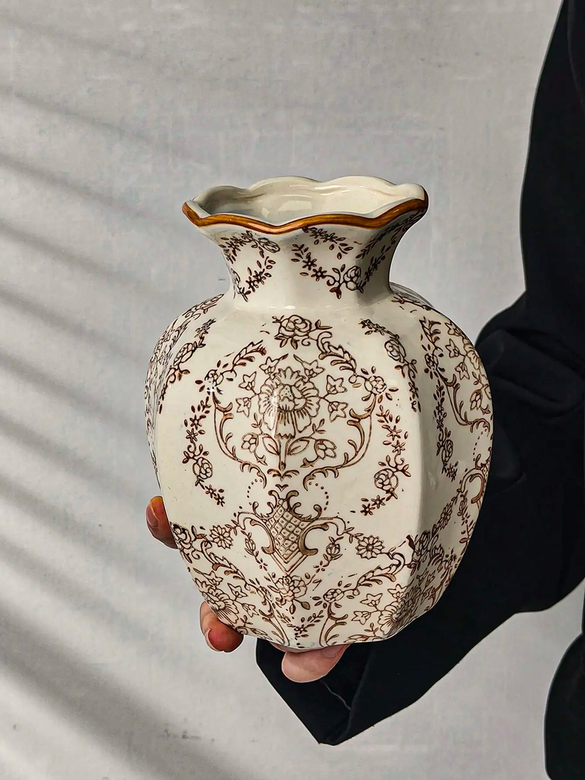 1pc New Blue And White Porcelain Ceramic Vase,Flower