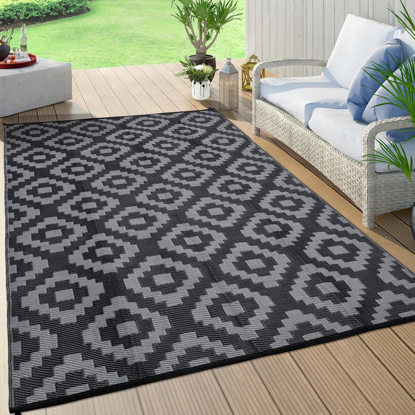 Outdoor Rug Plastic Straw - Waterproof