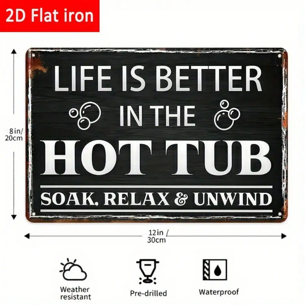 1PC Tin Sign 8x12in/20x30cm