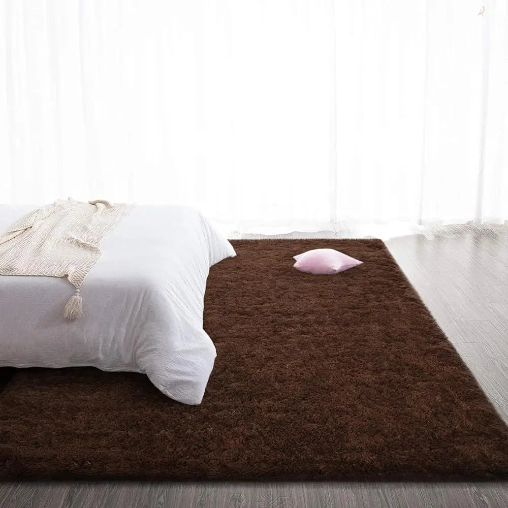 Super Soft Shaggy Rugs Fluffy Carpets, 4X5.9 Feet