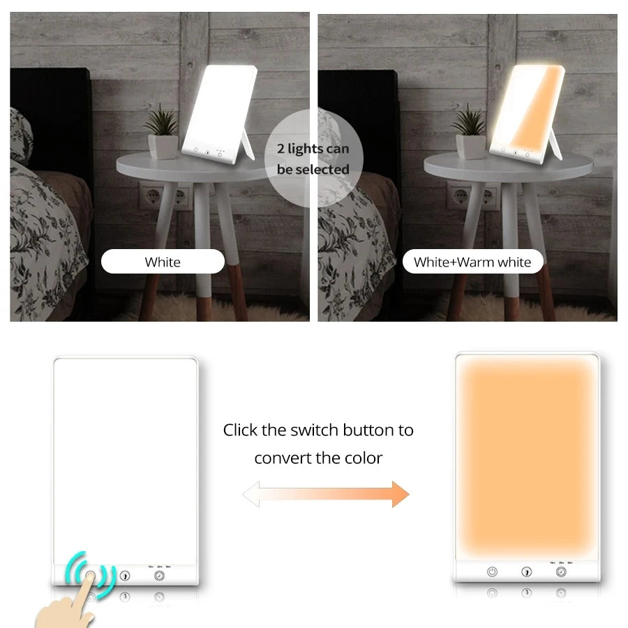 10000 Lux LED SAD Light Daylight Therapy Lamp