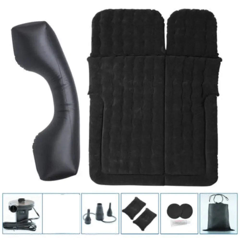 Portable SUV Travel Air Mattress Cushion Inflatable 2 Pillows