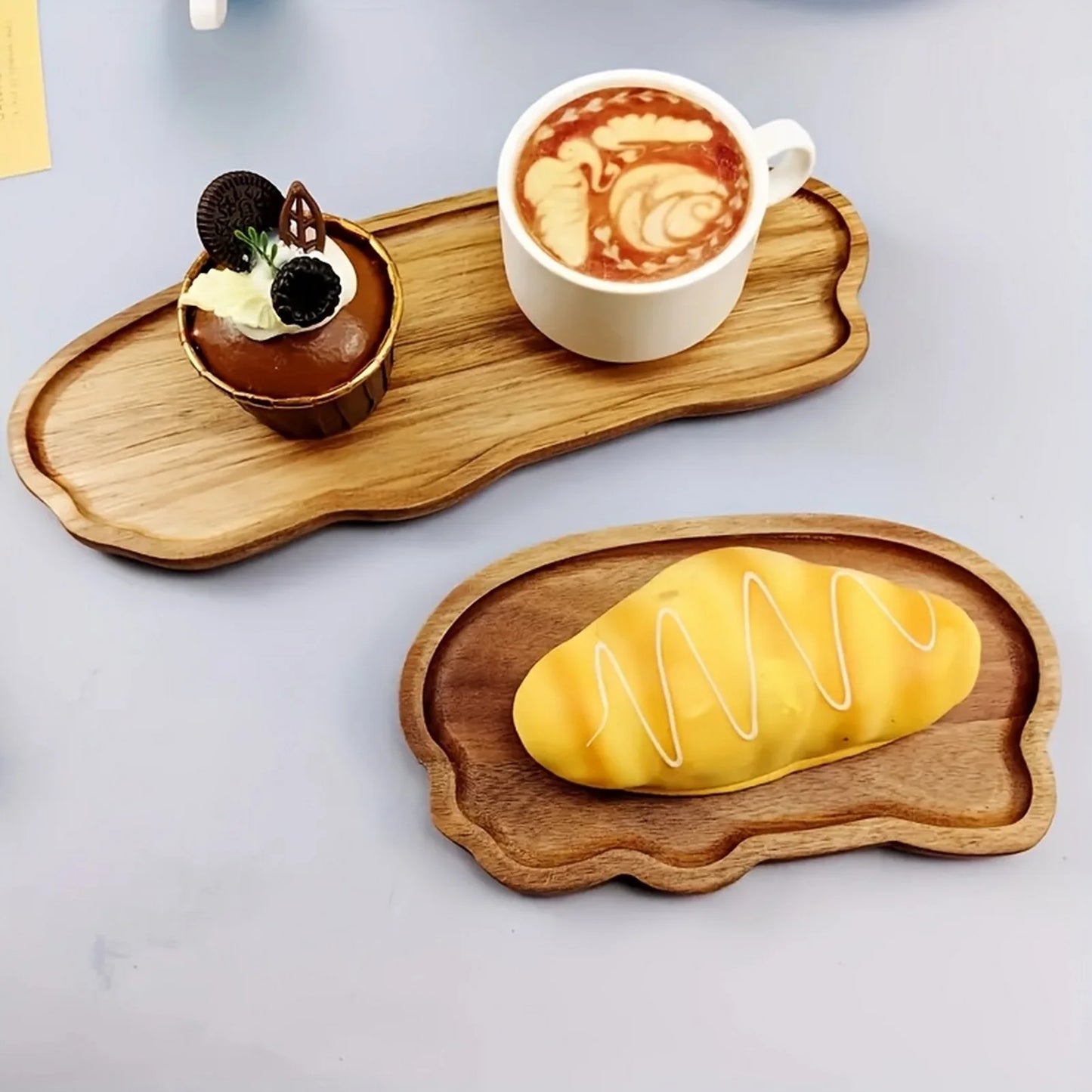 Japanese Style Acacia Wood Tray Rectangle