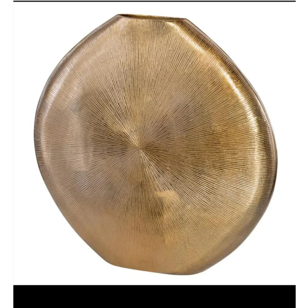 Gold Metal Vase Elegant Decorative Flower Vase