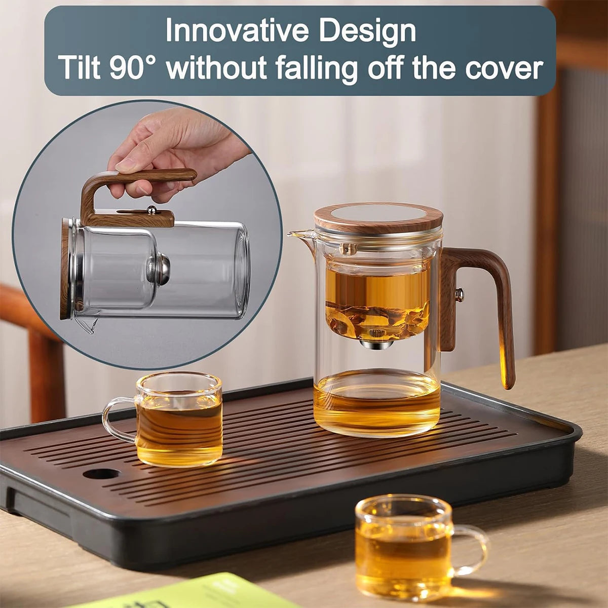 Tea Pot with Infusers for Loose Tea 600ML