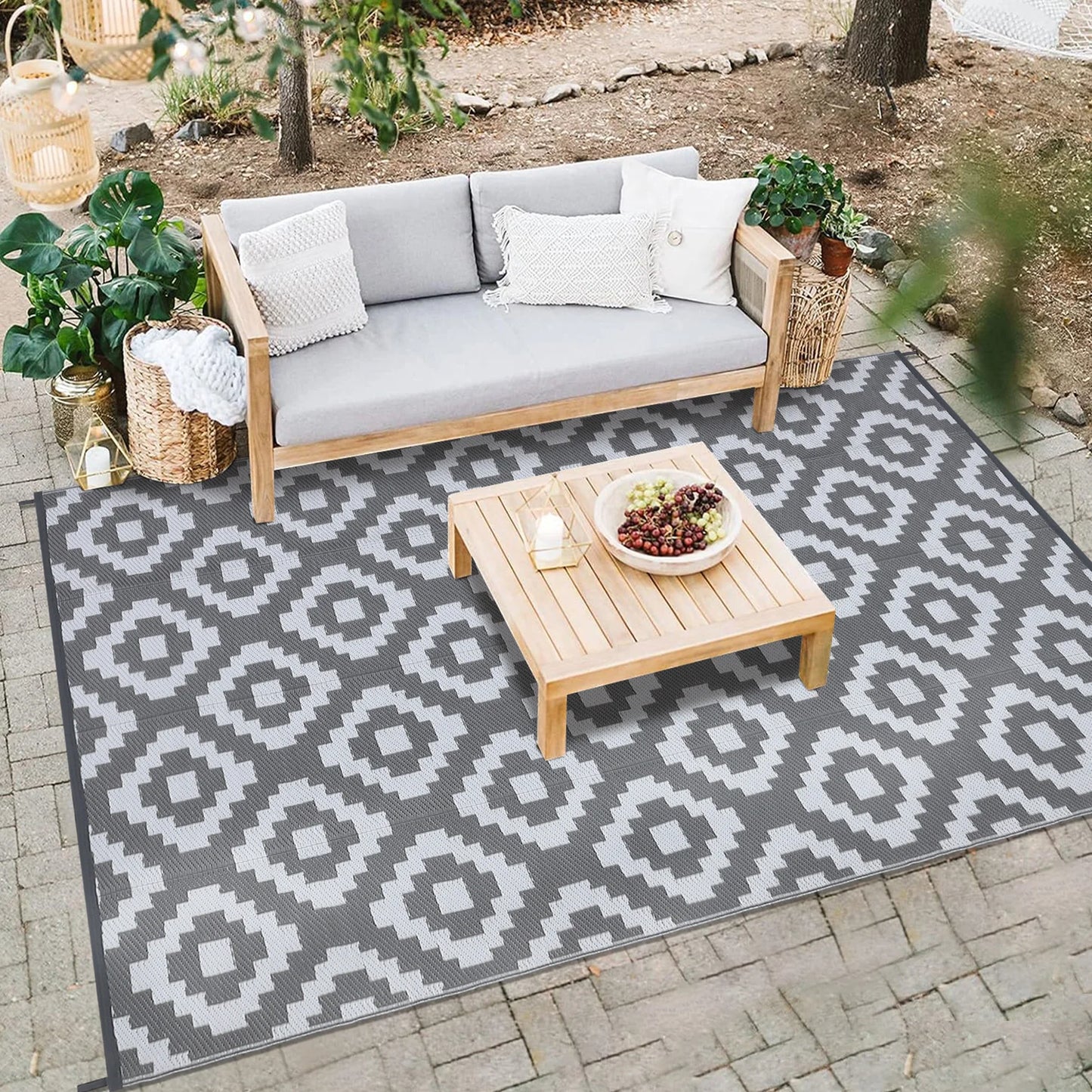 Outdoor Rug Plastic Straw - Waterproof