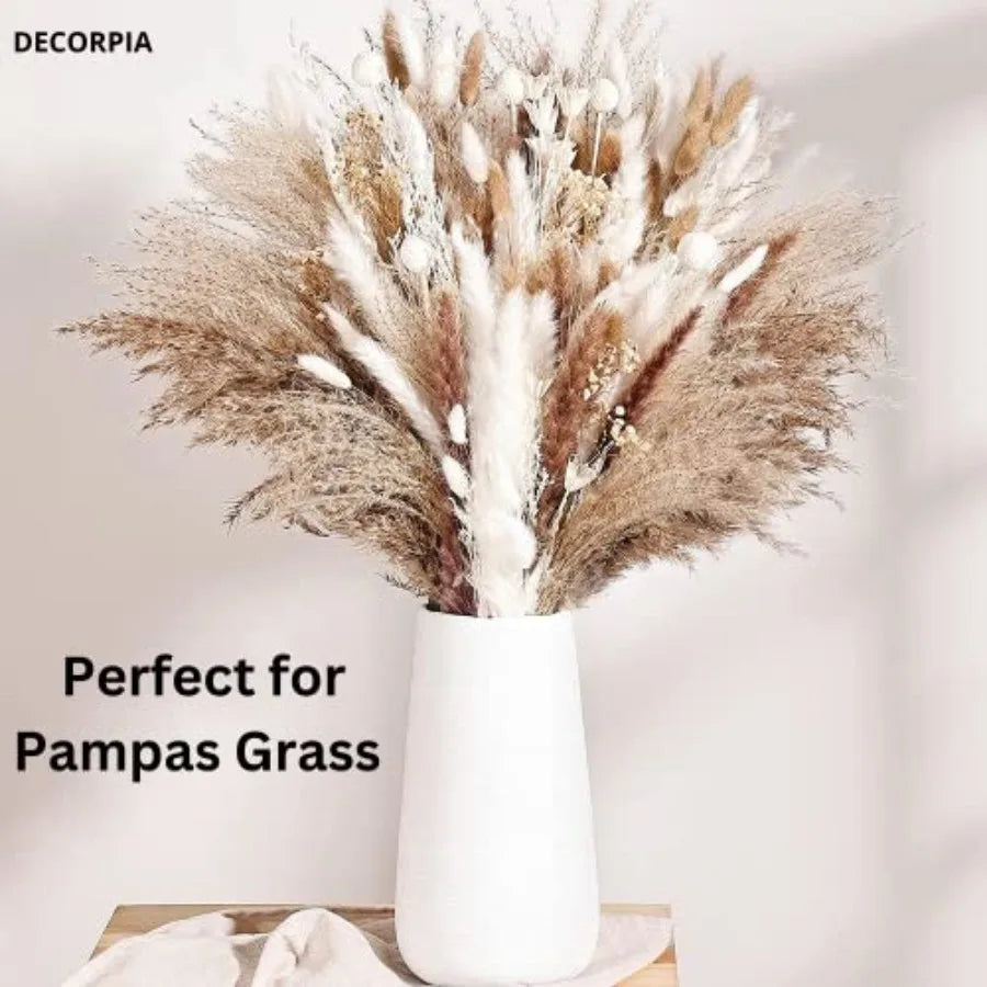 Premium Ceramic Vase for Pampas Grass -