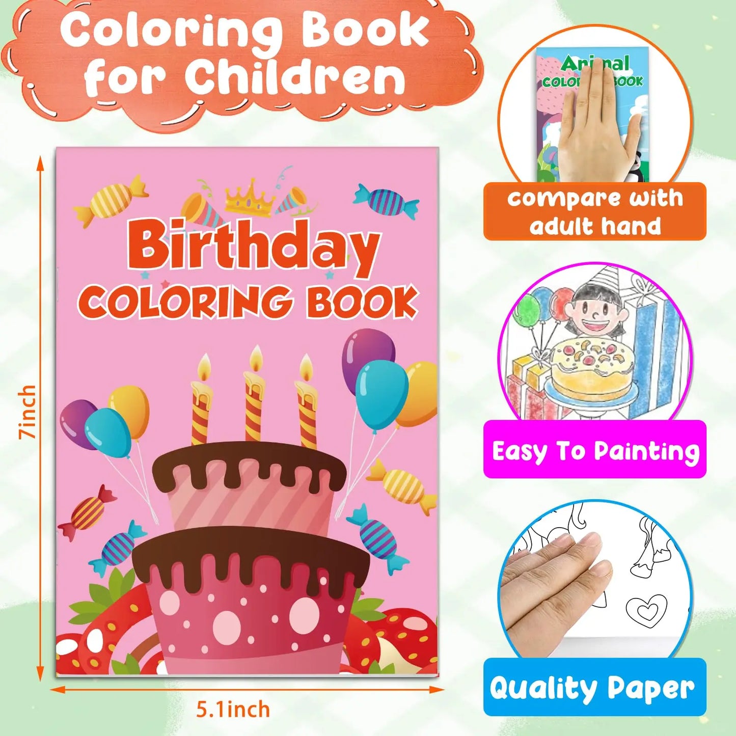 24Pack Small Coloring Books for Kids -24 Stacking Crayons