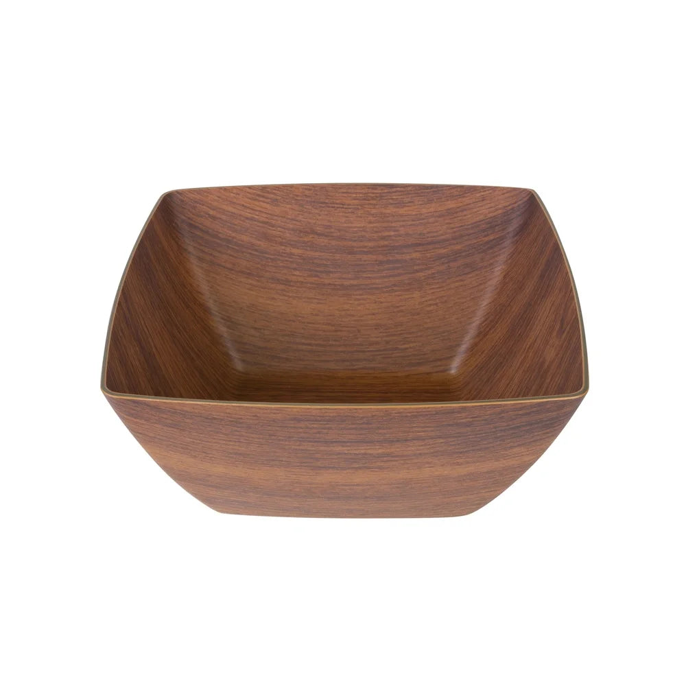 Large 9 Inch Mahogany Serving Bowl Dishwasher Safe