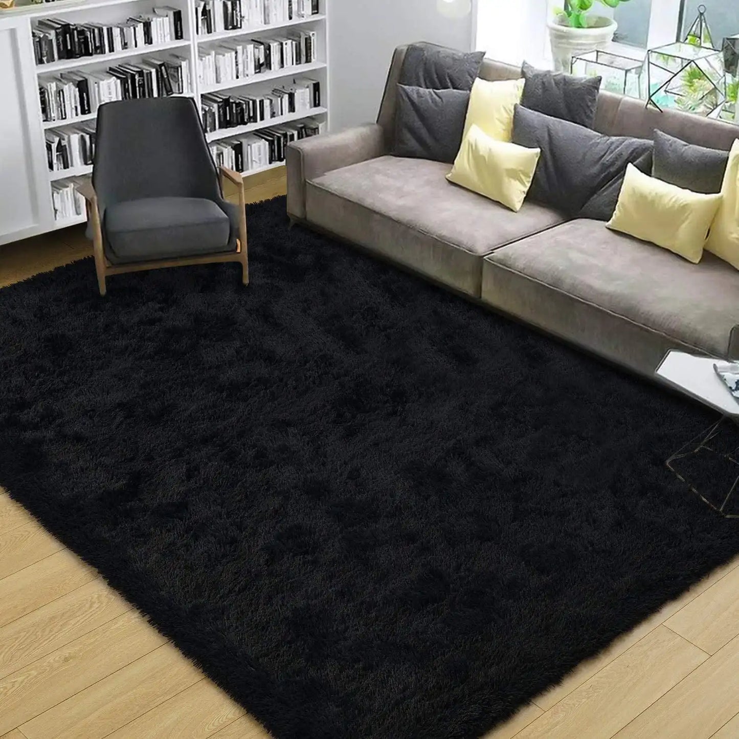 Fluffy Fuzzy Area Rugs Soft Non Slip Hardwood Floors