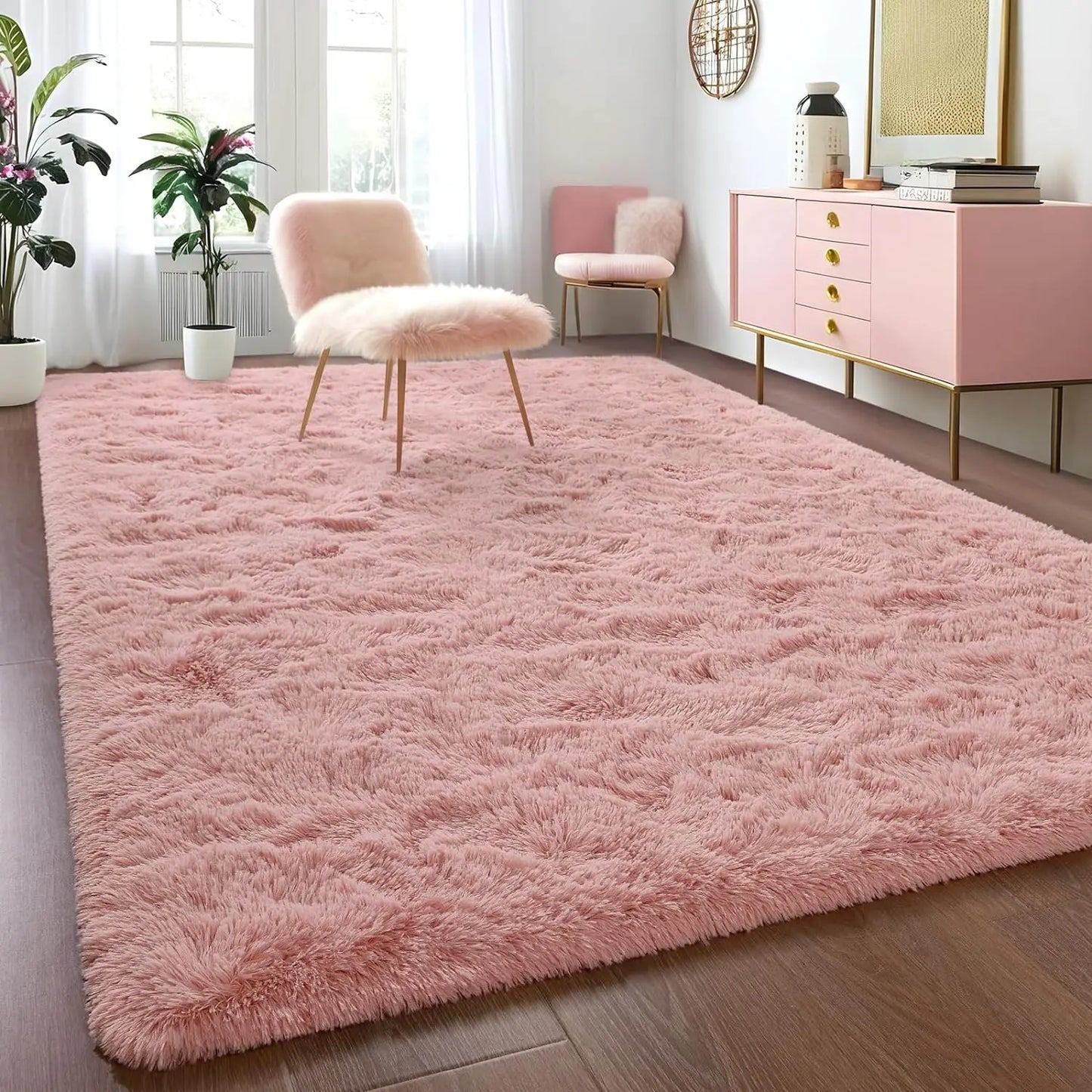 Fluffy Fuzzy Area Rugs Soft Non Slip Hardwood Floors