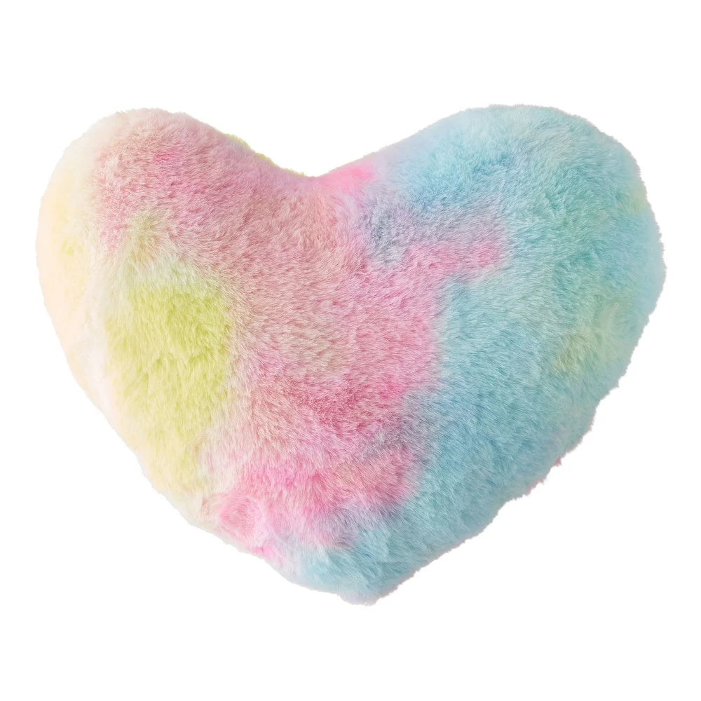 2 Pack Plush Tie-Dye Heart Shape Toddler Pillow