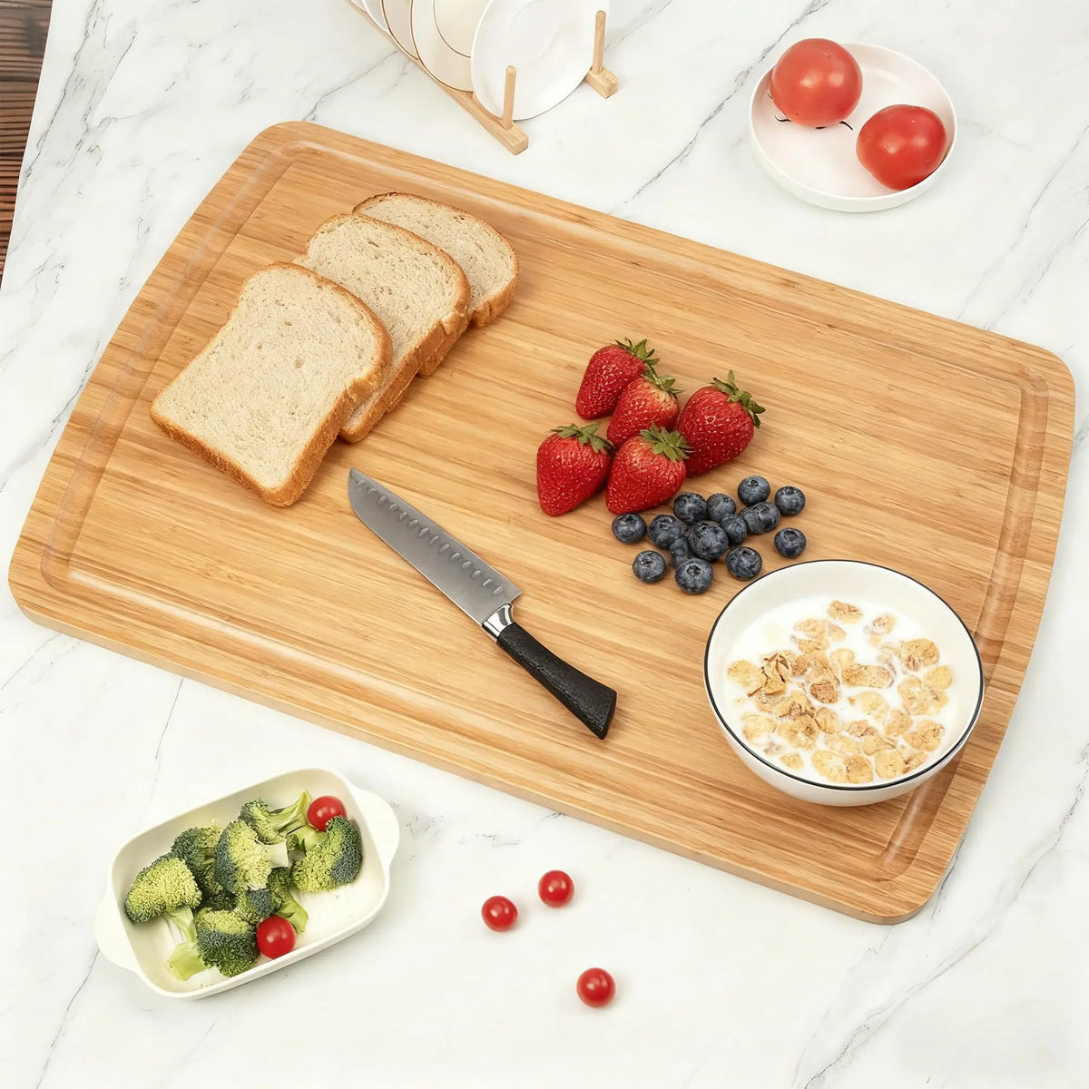 30 x 20 Extra Large Cutting Board, Bamboo Stove Top Cover