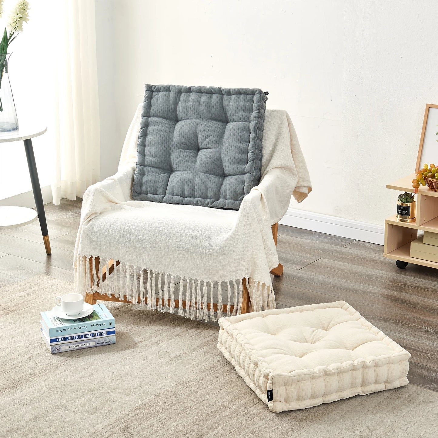 Floor Pillow, Square Seating for Adults,20x20 Inch