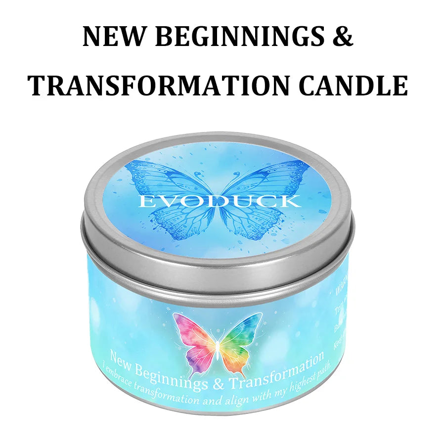 3Pcs Joy & Happiness Crystal Intention Scented Candle Set, Sweet Orange & Lemon Scented Soy Candles with Orange Calcite & Citrine, Positive Energy Mood Boost Uplifting Aromatherapy Tin Candles, Sunflower Summer Birthday Thank