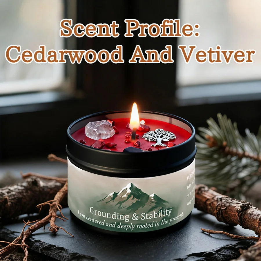 3Pcs Grounding & Stability Scented Candle Set,