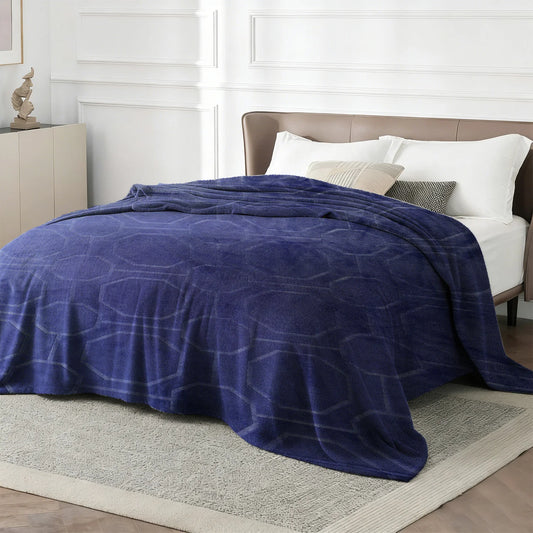 Soft Cozy Faux Fur Rabbit Blanket, Warm Thick