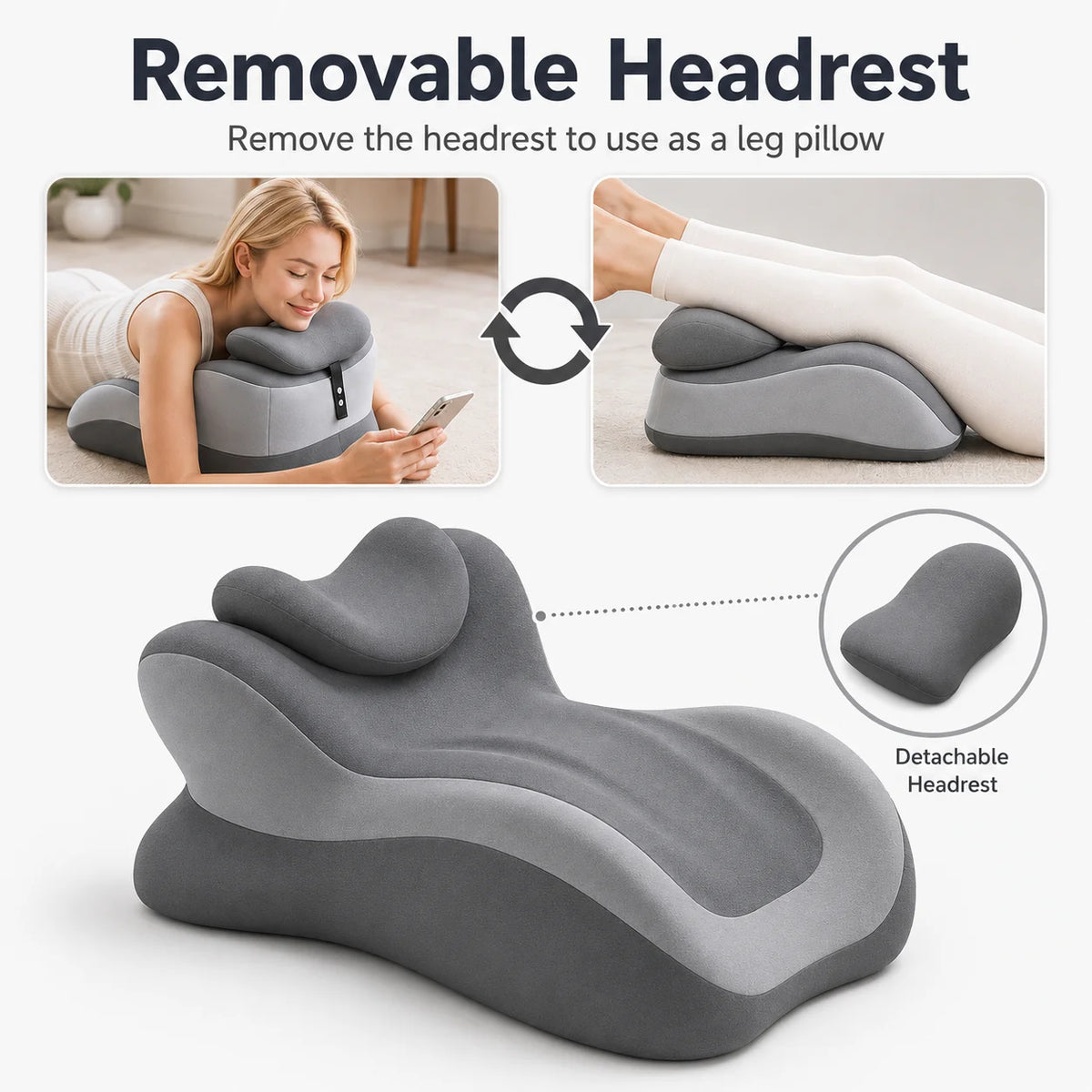 Memory Foam Prone Reading Pillow Relieve Neck Arm Fatigue