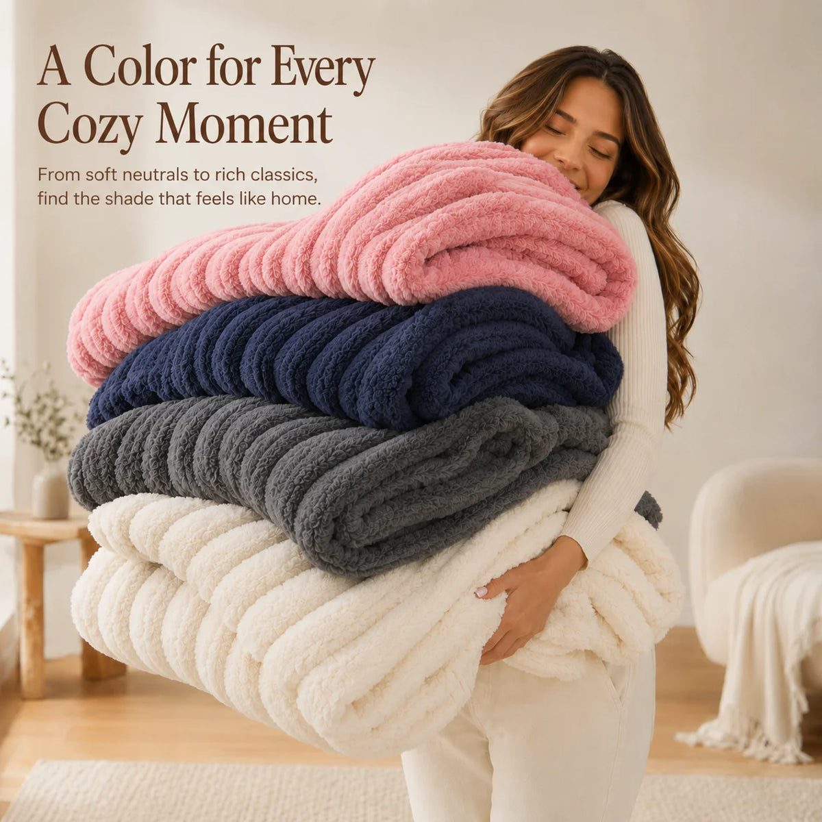 Soft Flannel Blanket Multiple Sizes Available Machine Washable