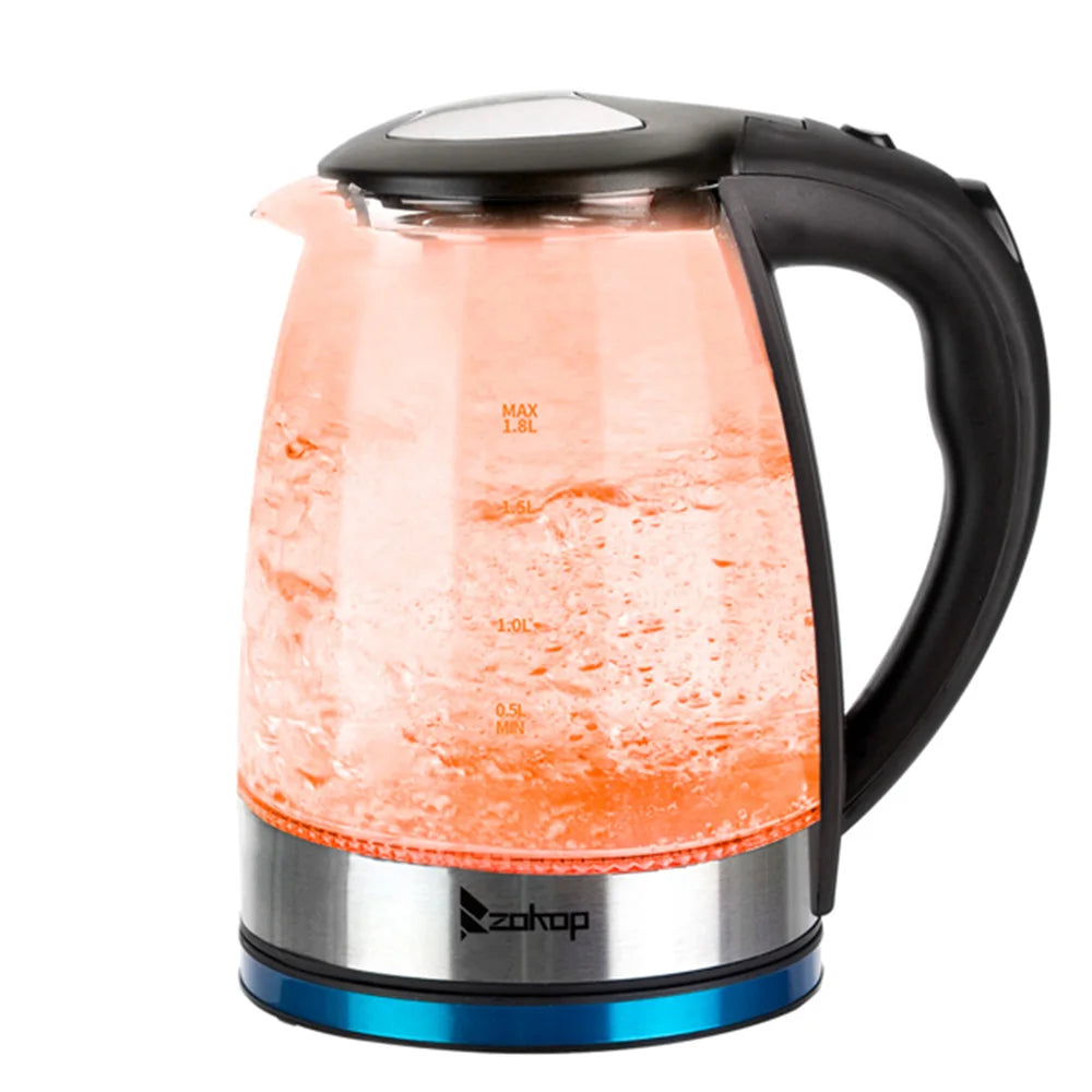 HD-1861-A 110V 1200W 1.8L Electric Glass Kettle