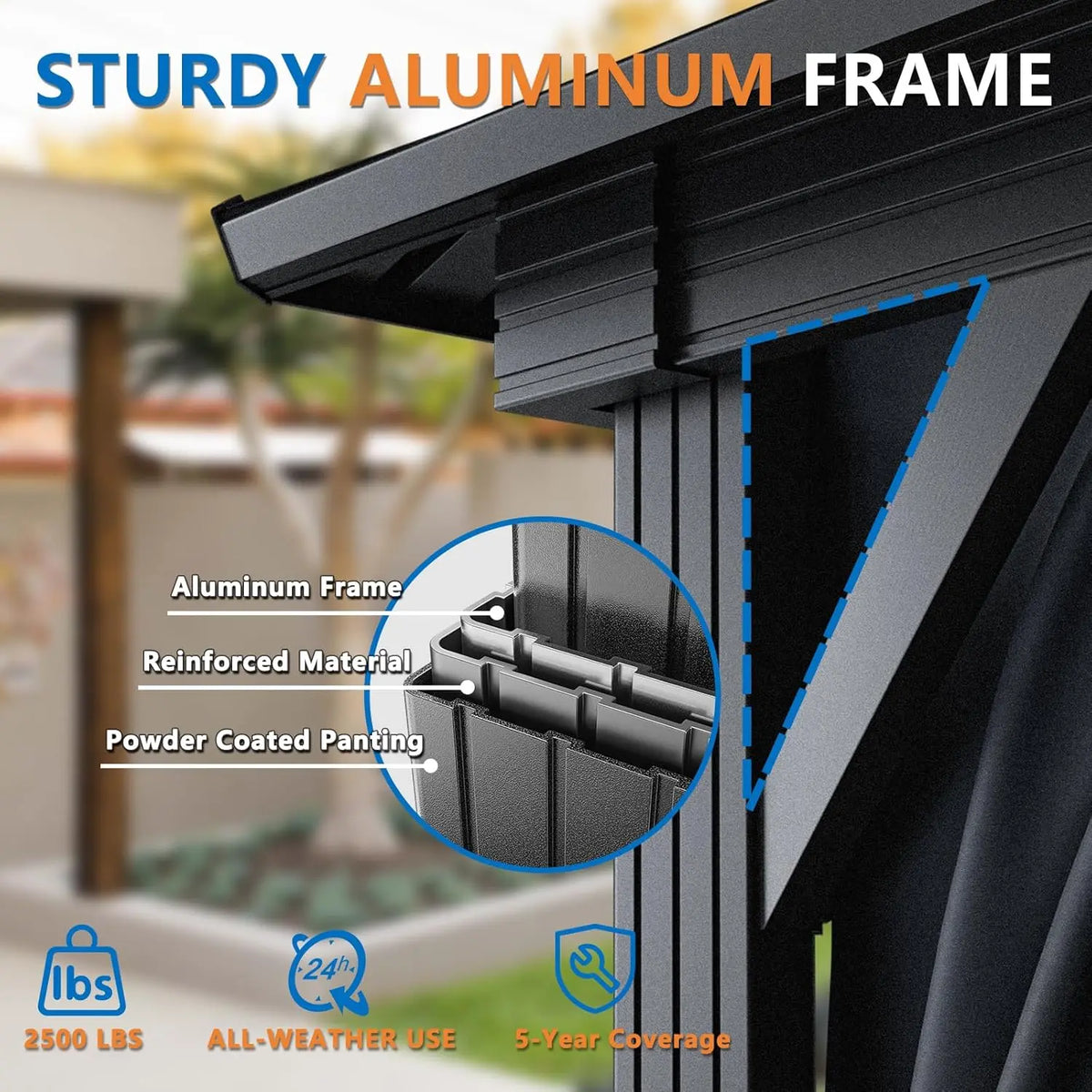 10x15 Hardtop Gazebo Heavy Duty Galvanized Steel Metal Roof,Hard Top