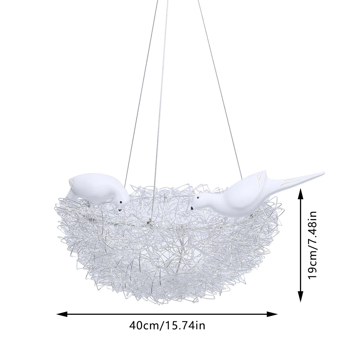 Chandelier, Light Fixtures Ceiling Mount, 5-light Bird's Nest