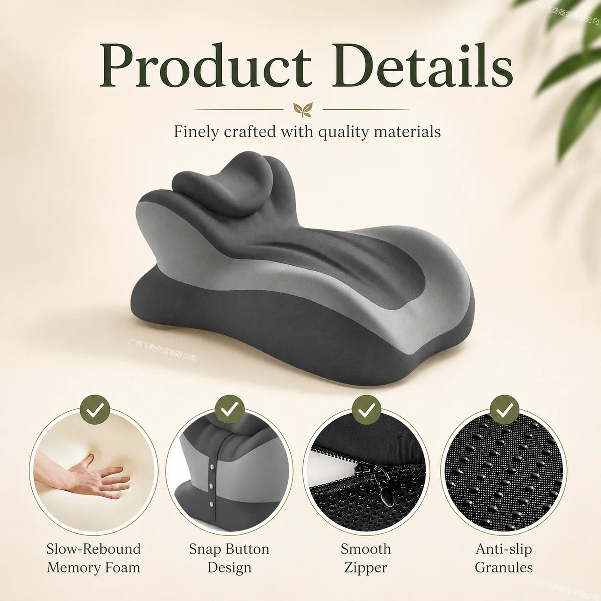 Memory Foam Prone Reading Pillow Relieve Neck Arm Fatigue