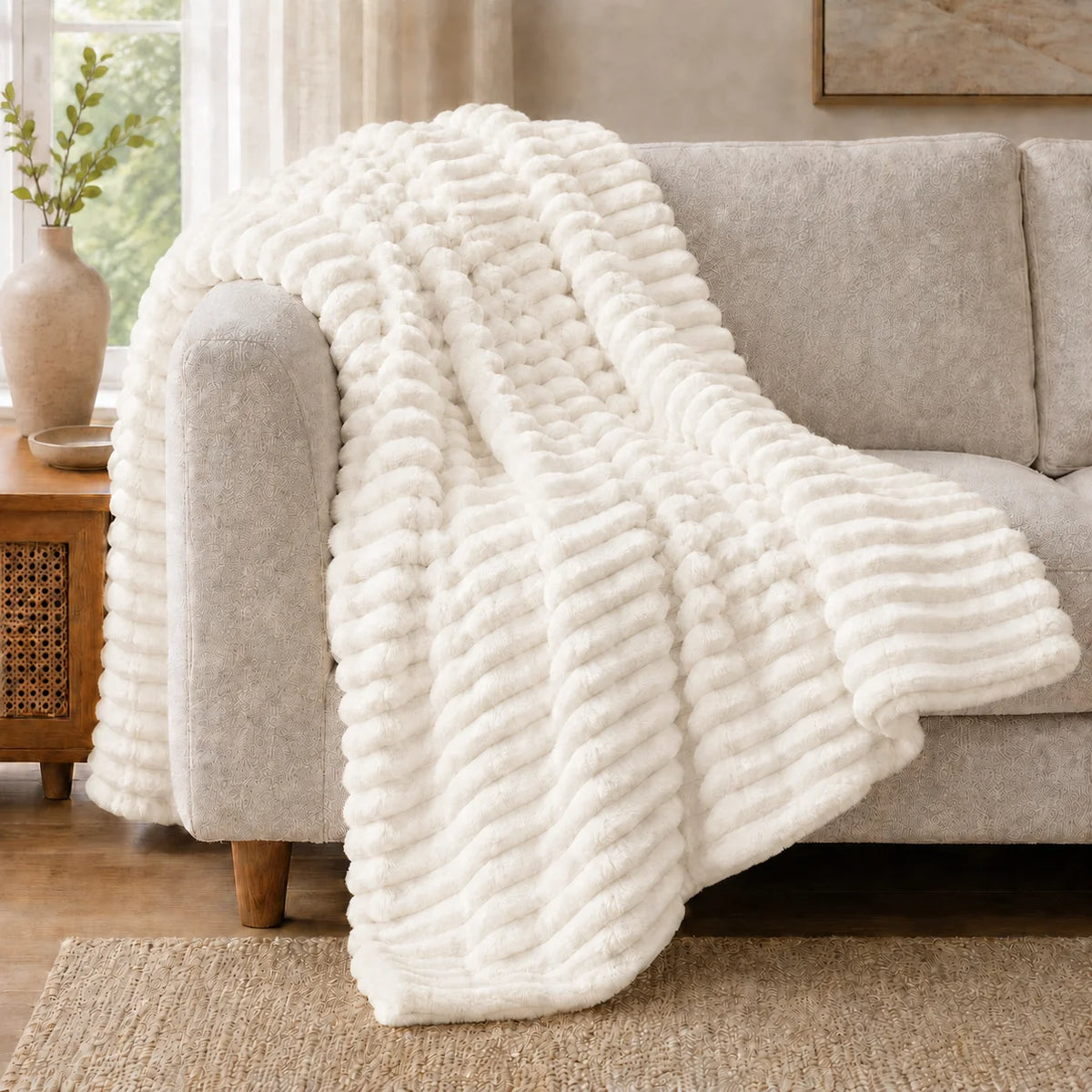 Soft Flannel Blanket Multiple Sizes Available Machine Washable