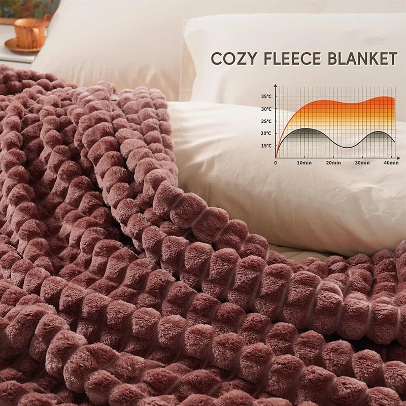 Fleece Decorative Blanket 3D Throw Blankets