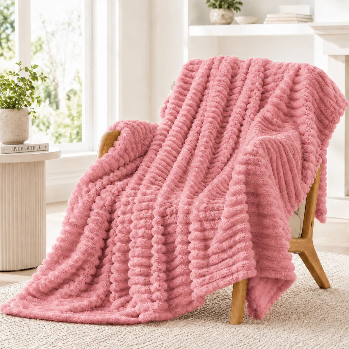 Soft Flannel Blanket Multiple Sizes Available Machine Washable