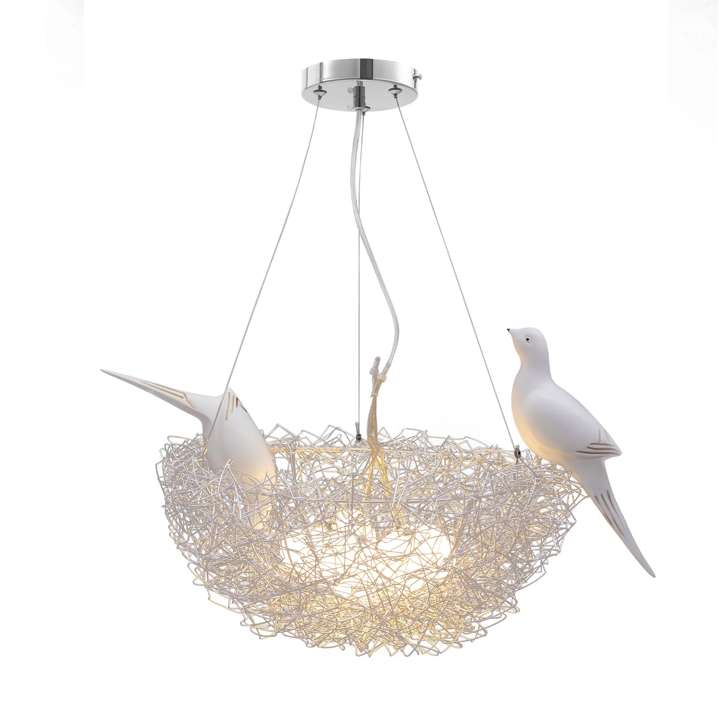 Chandelier, Light Fixtures Ceiling Mount, 5-light Bird's Nest