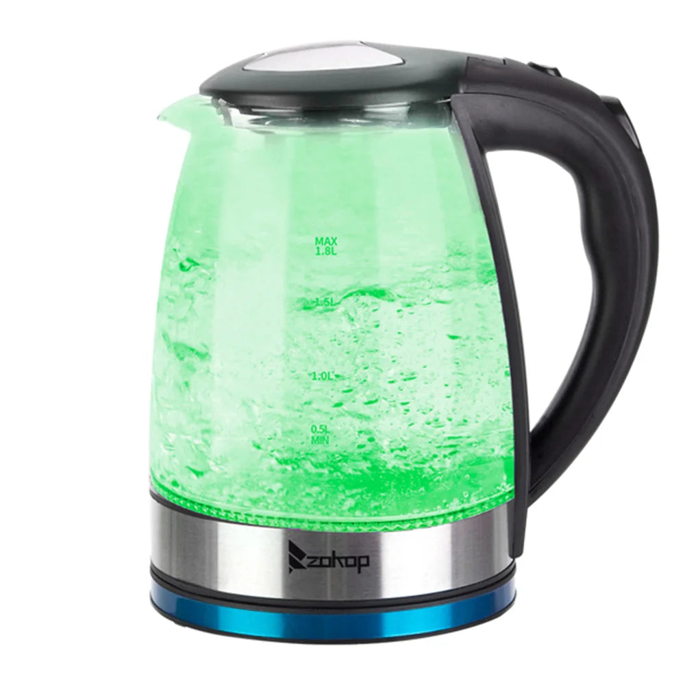 HD-1861-A 110V 1200W 1.8L Electric Glass Kettle