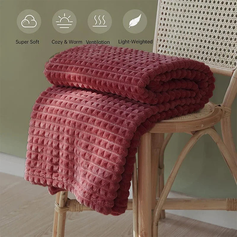 Fleece Decorative Blanket 3D Throw Blankets