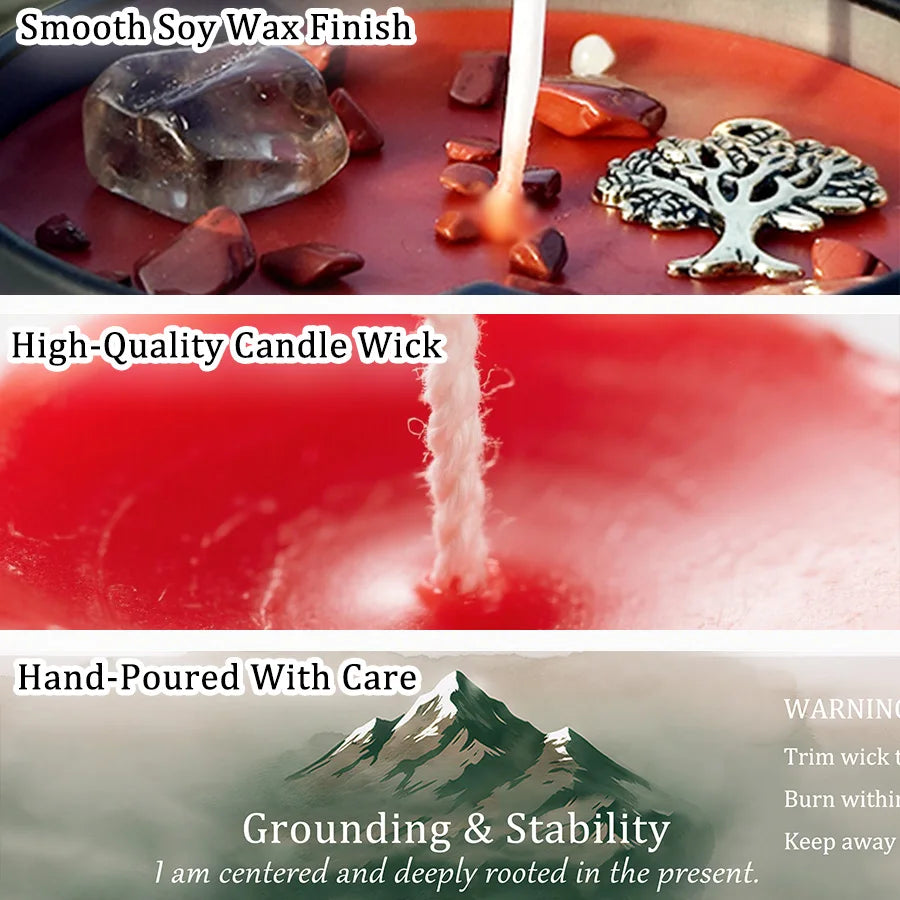 3Pcs Grounding & Stability Scented Candle Set,
