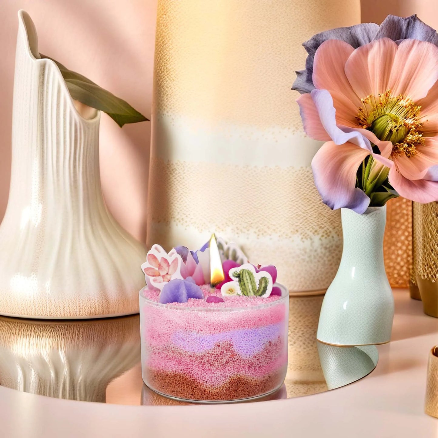 Candle Kit–Succulents  Handmade Scented Candles